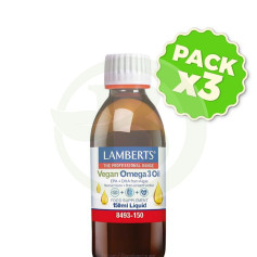 Confezione 3x Omega 3 Vegan Liquid 150Ml Lamberts