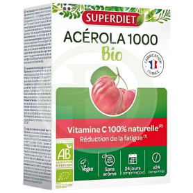 Acerola 1000 (vitamina C) Bio 24 compresse Superdiet