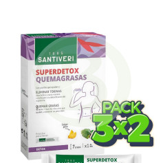 Confezione 3x2 Superdetox Brucia Grassi 7 Stick Santiveri