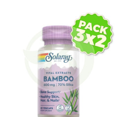 Confezione 3x2 Bambù 300Mg. 60 capsule Solaray