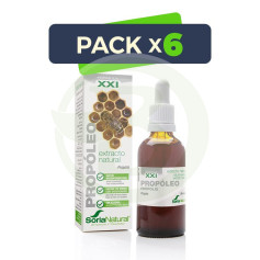 Confezione 6x Estratto di Propoli Formula XXI 50Ml. Soria Naturale