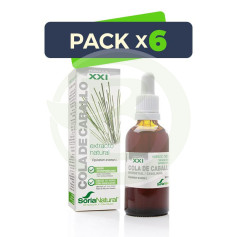 Confezione da 6 Estratto di Equiseto Formula XXI 50Ml. Soria Naturale