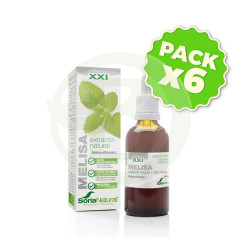 Confezione da 6 Estratto di Melissa Formula XXI 50Ml. Soria Naturale