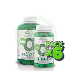 Confezione da 6 capsule di erba medica verde BIO 240 Soria Natural