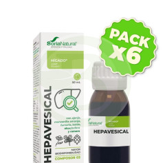 Confezione 6x Composor 3 Complesso Epavescicale 50Ml. Soria Naturale