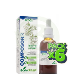 Confezione 6x Composor 9 Tensivel Complex 50Ml. Soria Naturale