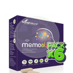 Confezione da 6 Memoalz da 60 compresse da 1100 mg. Soria Naturale