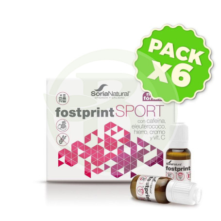 Pack 6x Fost Print Sport 20 Viales Soria Natural