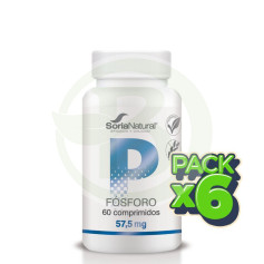 Confezione da 6 Fosforo 1450 mg. X 60 Soria Naturale a Rilascio Prolungato