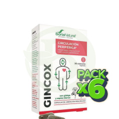 Confezione da 6 capsule Gincox 30 Soria Natural