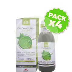 Pack 4x Chlorelpure Metal Detox 500Ml. Intersa