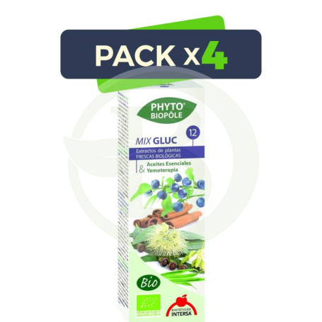 Pack 4x Phyto-Biopole 12 Mix-Gluc 50Ml. Intersa