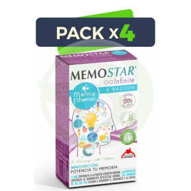 Pack 4x Memostar Infinite 60 Cápsulas Intersa