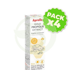 Confezione 4x Aprolis Gold Estratto di Propoli Concentrato 30Ml Intersa