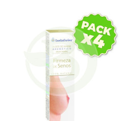 Confezione da 4 oli rassodanti per il seno da 50 ml. Aromi essenziali