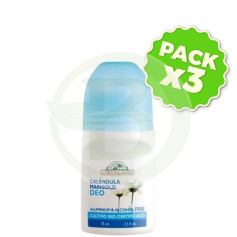 Confezione 3x Deodorante alla Calendula 75Ml. Corpo sano