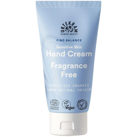 Crema mani senza profumo Urtekram Eco 75 ml
