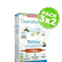 Confezione 3x2 Drainaflore Bio 20 Fiale Superdiet