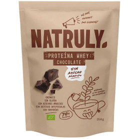 Proteine del siero del latte biologiche al cioccolato 350 g Natruly