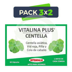 Pack 3x2 Vitalina Plus Centella 60 Cápsulas Integralia