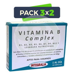 Confezione 3x2 Complesso di Vitamina B 30 Capsule Integralia