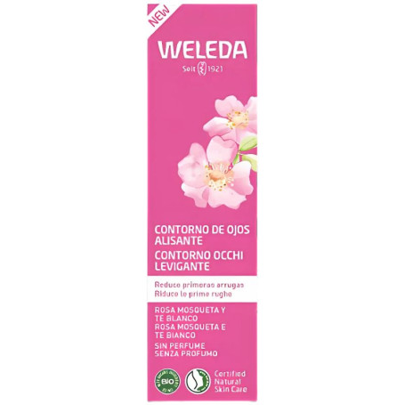Contorno occhi levigante alla rosa canina e tè bianco 12 ml Weleda