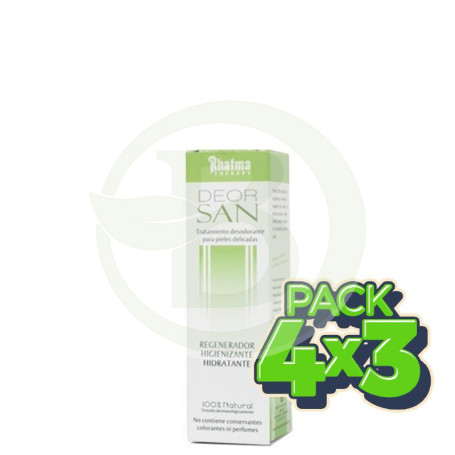 Pack 4x3 Desodorante Deorsan 75Ml. Rhatma