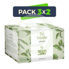 Confezione 3x2 Infuso di Tè Verde 20 Bustine Dietmed