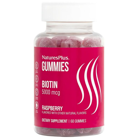 Biotin Gummies 60 Natures Plus Gummies
