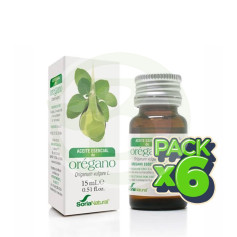 Confezione da 6 oli essenziali di origano naturale Soria