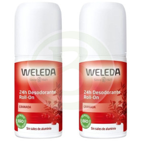 Deodorante roll-on Duplo al melograno 50% Weleda