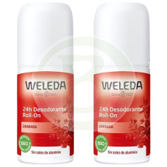 Deodorante roll-on Duplo al melograno 50% Weleda