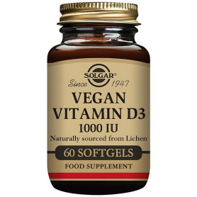 Vitamina D3 vegana 1000Ui 60 capsule Solgar