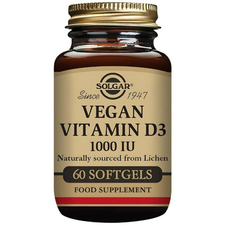 Vitamina D3 vegana 1000Ui 60 capsule Solgar