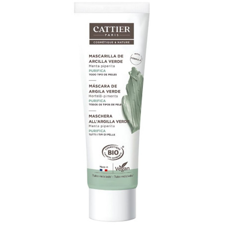 Maschera all&#39;argilla verde (pelle grassa) 100 ml Cattier