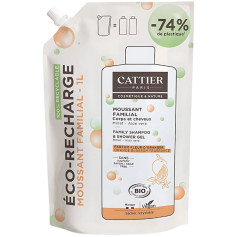 Ricarica di gel doccia e shampoo Cattier Family SS 1L