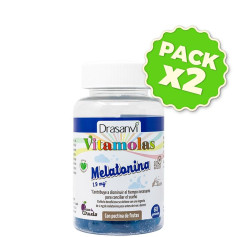 Confezione 2x Vitamolas Melatonina 60 Gomme Drasanvi