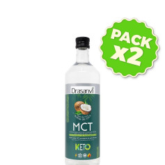 Confezione 2x Olio di cocco MCT 500 ml. Keto Drasanvi