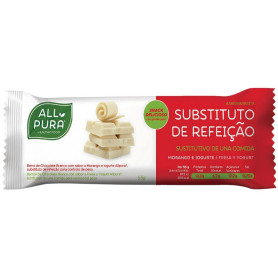 Tavoletta di cioccolato bianco gusto fragola e yogurt 55 g All Pura