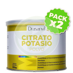 Confezione da 2 polvere minerale di citrato di potassio 350 g Drasanvi