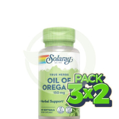 Confezione 3x2 Olio Origano 150Mg. 60 perle Solaray