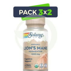 Confezione 3x2 Criniera di Leone 500Mg. 60 capsule Solaray