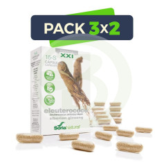 Pack 3x2 Eleuterococco 30 Capsule Soria Natural