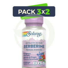 Confezione 3x2 Berberina 60 Capsule Solaray