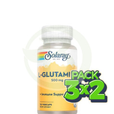 Confezione 3x2 L-Glutammina 500Mg. 50 capsule Solaray