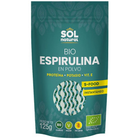 Polvere di Spirulina Biologica 125G Sol Natural