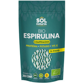 Spirulina biologica 200 compresse Sol Natural