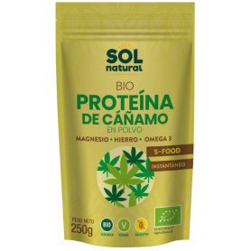 Proteine di canapa biologiche 250 g Sol Natural
