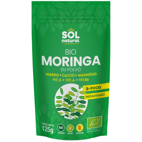 Polvere di Moringa biologica 125G Sol Natural