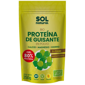 Proteine di piselli biologiche 250 g Sol Natural